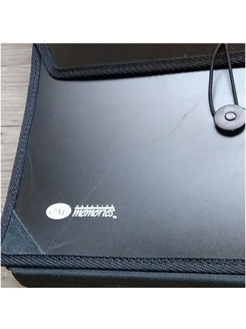 CM Memories Black Expanding Binder Folder with Strap